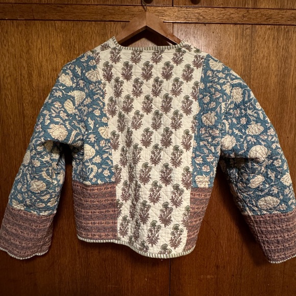 Quilted Cotton Jacket Reversible with Pockets Large - Picture 6 of 7